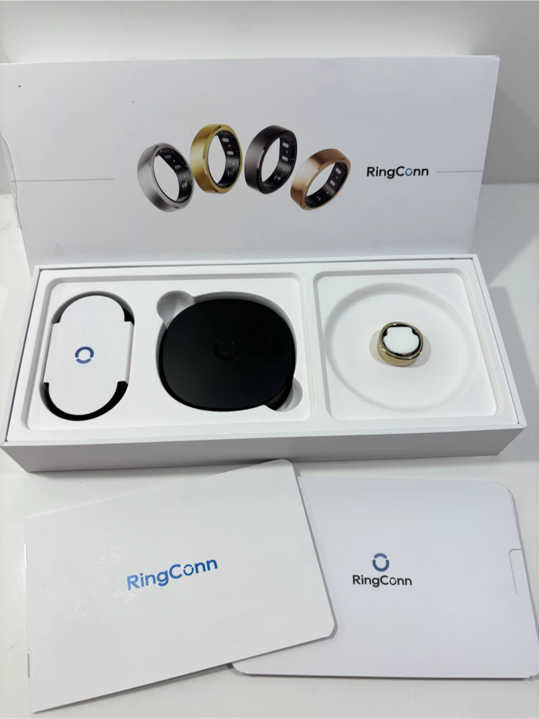 RingConn Gen 2 Smart Ring Gold Size 7 Health Sleep Tracker - photo 3