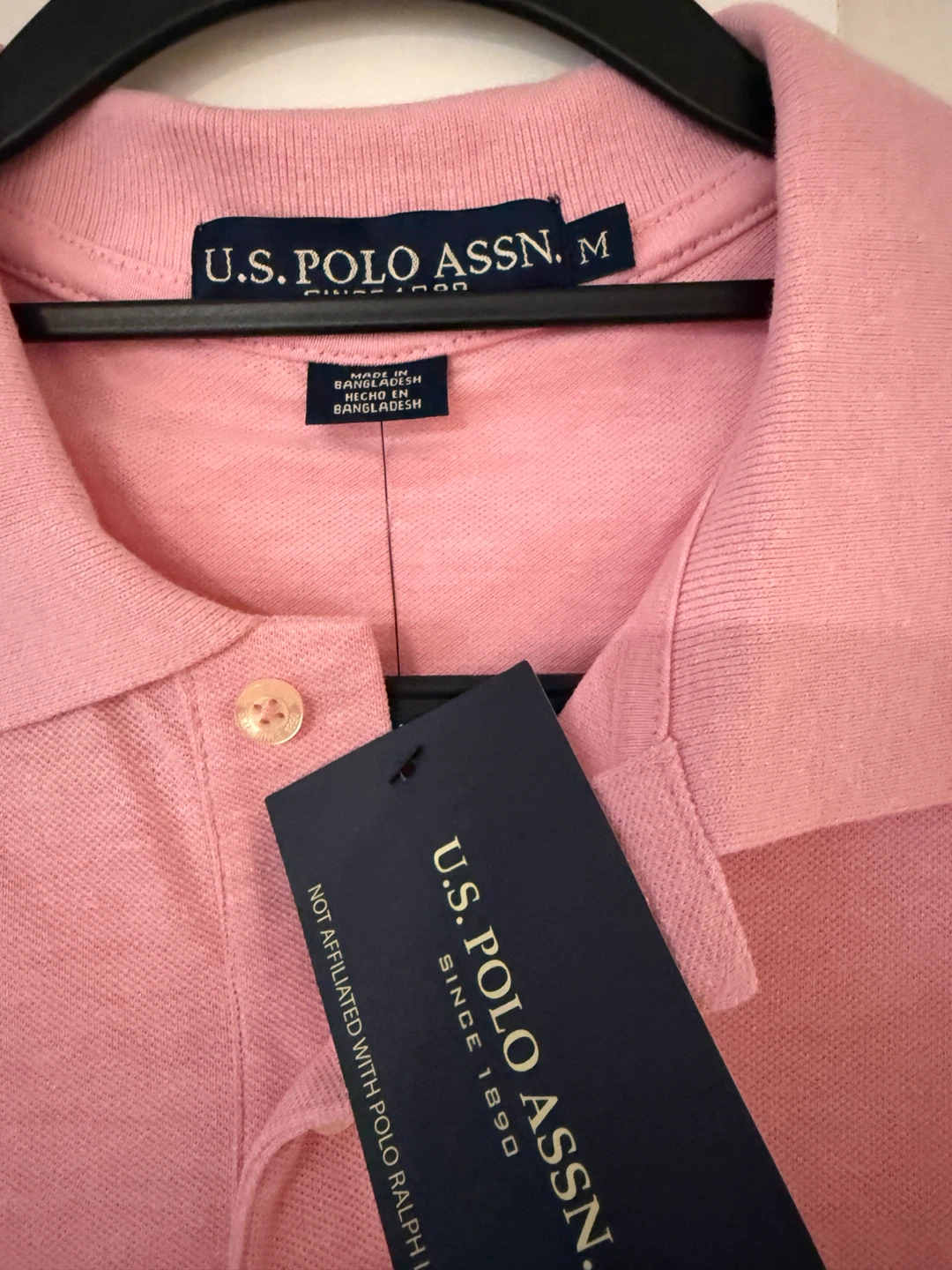 U.S. Polo Assn. Pink Polo Shirt Size M - photo 3