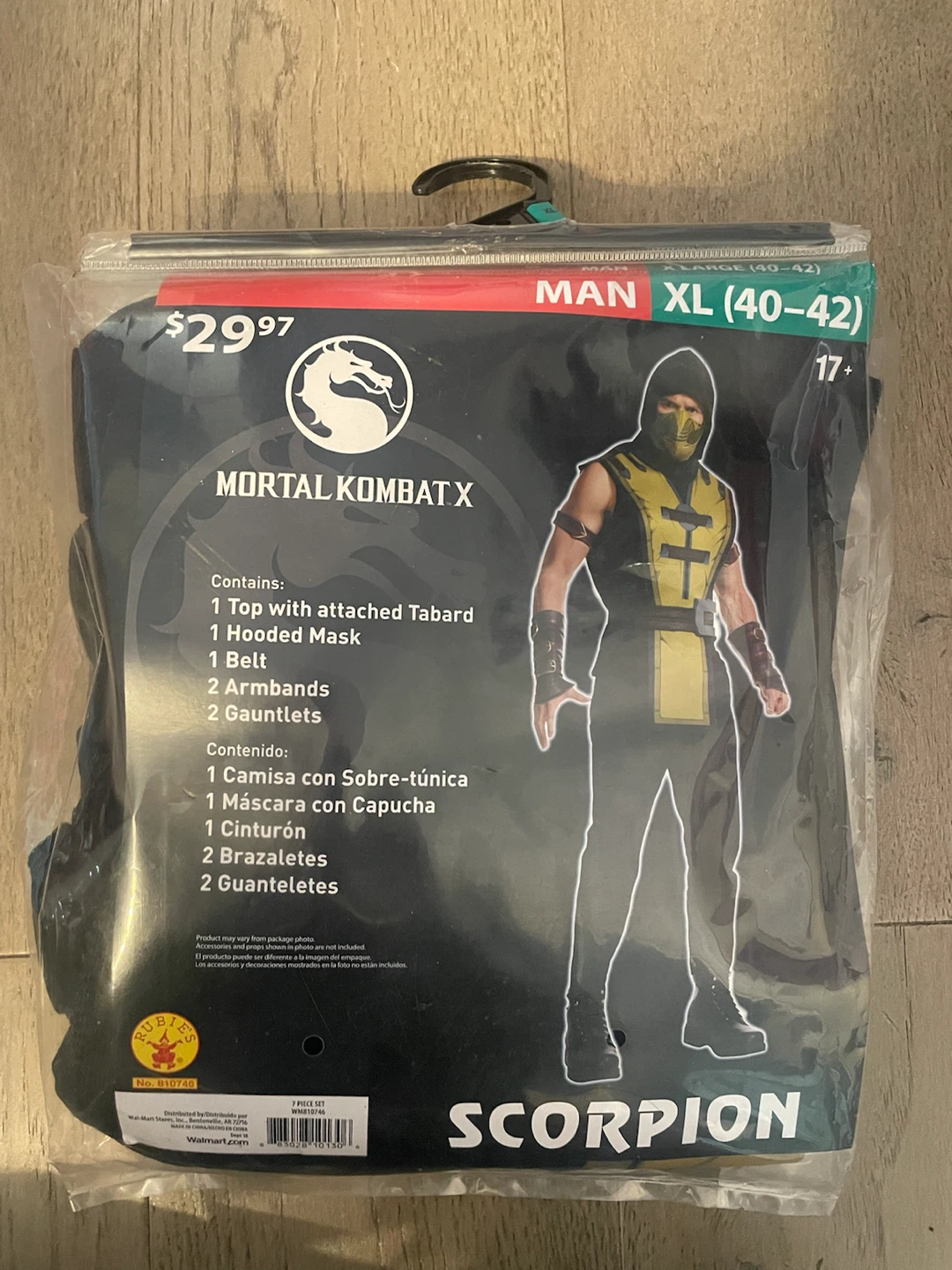 NEW! Mortal Kombat X Scorpion Costume