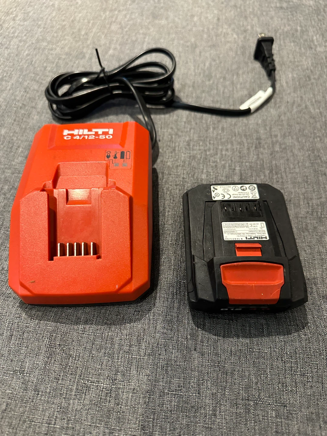 Hilti 12V battery and charger
