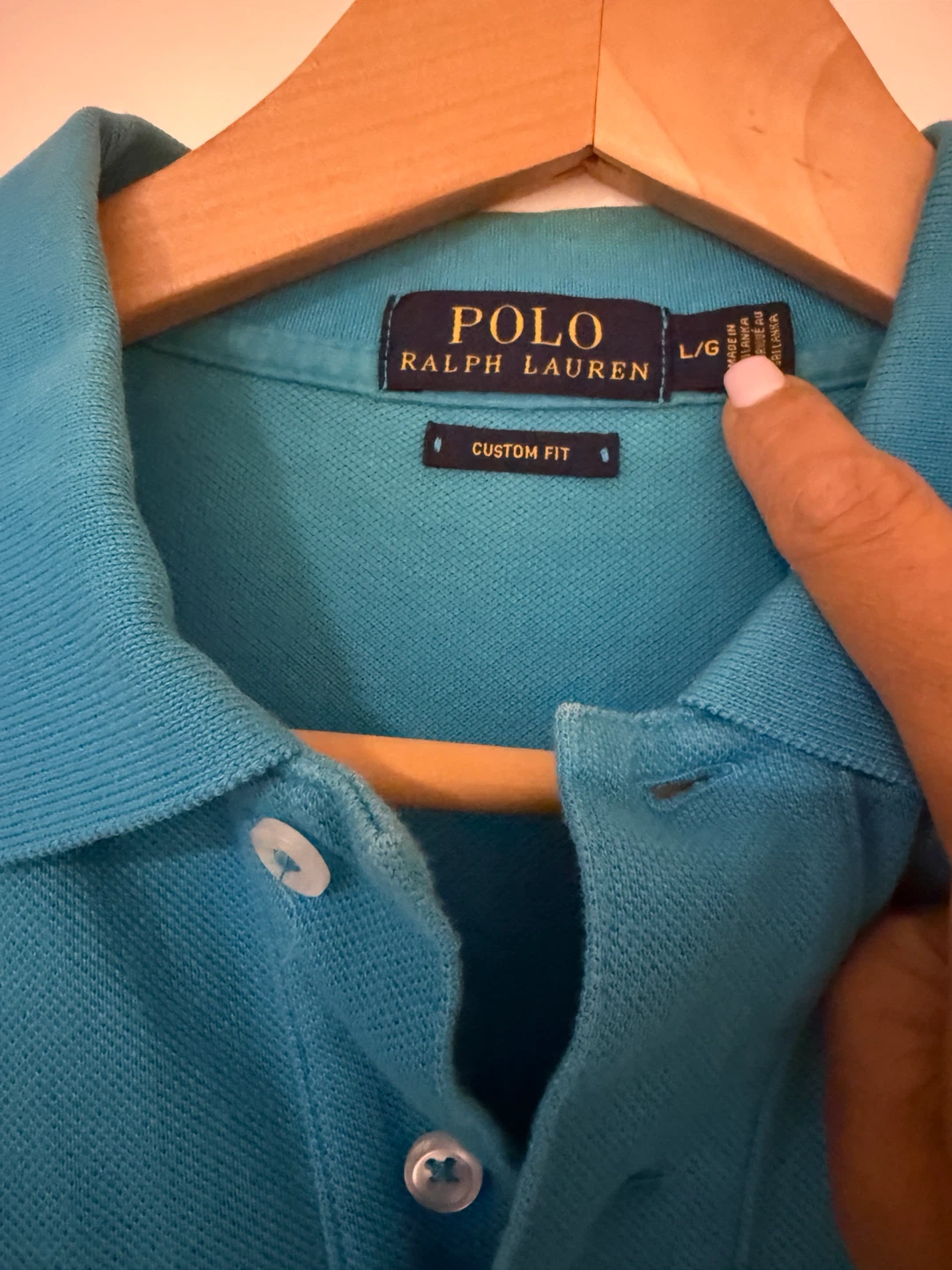 Polo Ralph Lauren Men's Blue Custom Fit Polo Shirt - photo 2