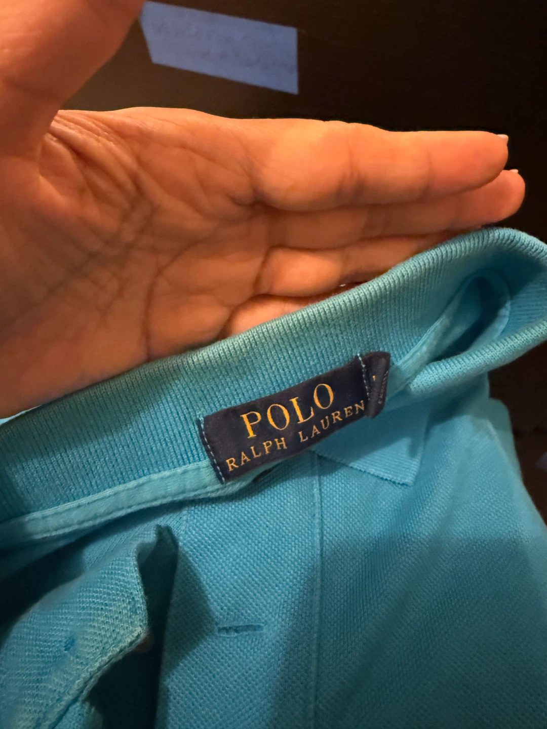 Polo Ralph Lauren Men's Blue Custom Fit Polo Shirt - photo 4