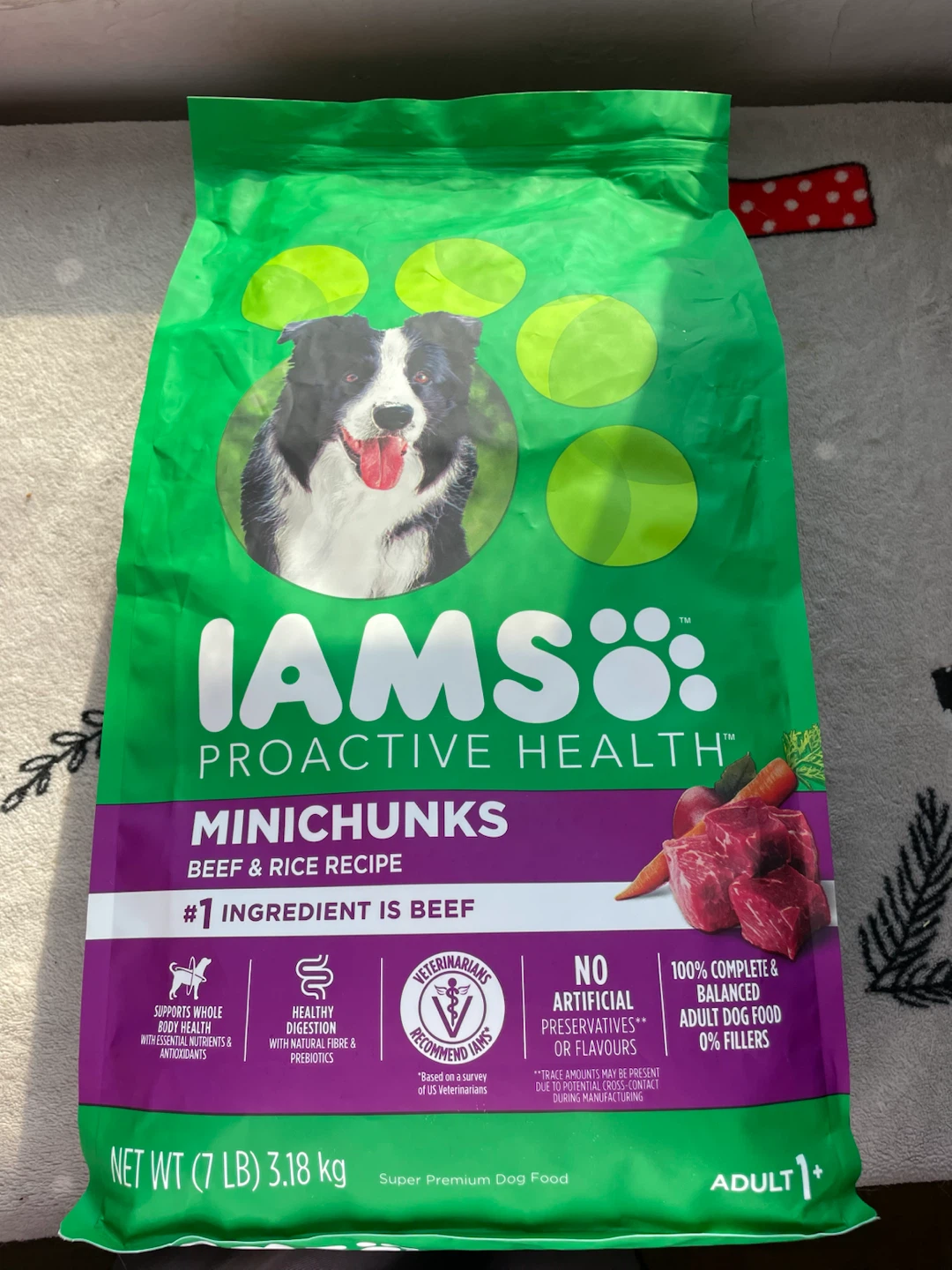 IAMS Brand New Dog Food-Beef & Rice