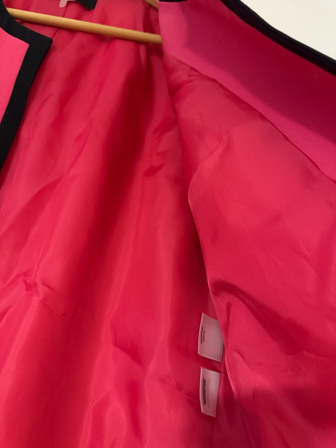 Nine West Pink & Black Trim Blazer Jacket - photo 3