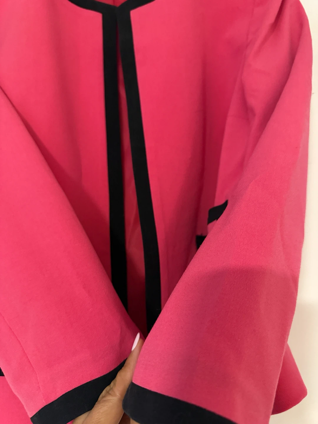 Nine West Pink & Black Trim Blazer Jacket - photo 4