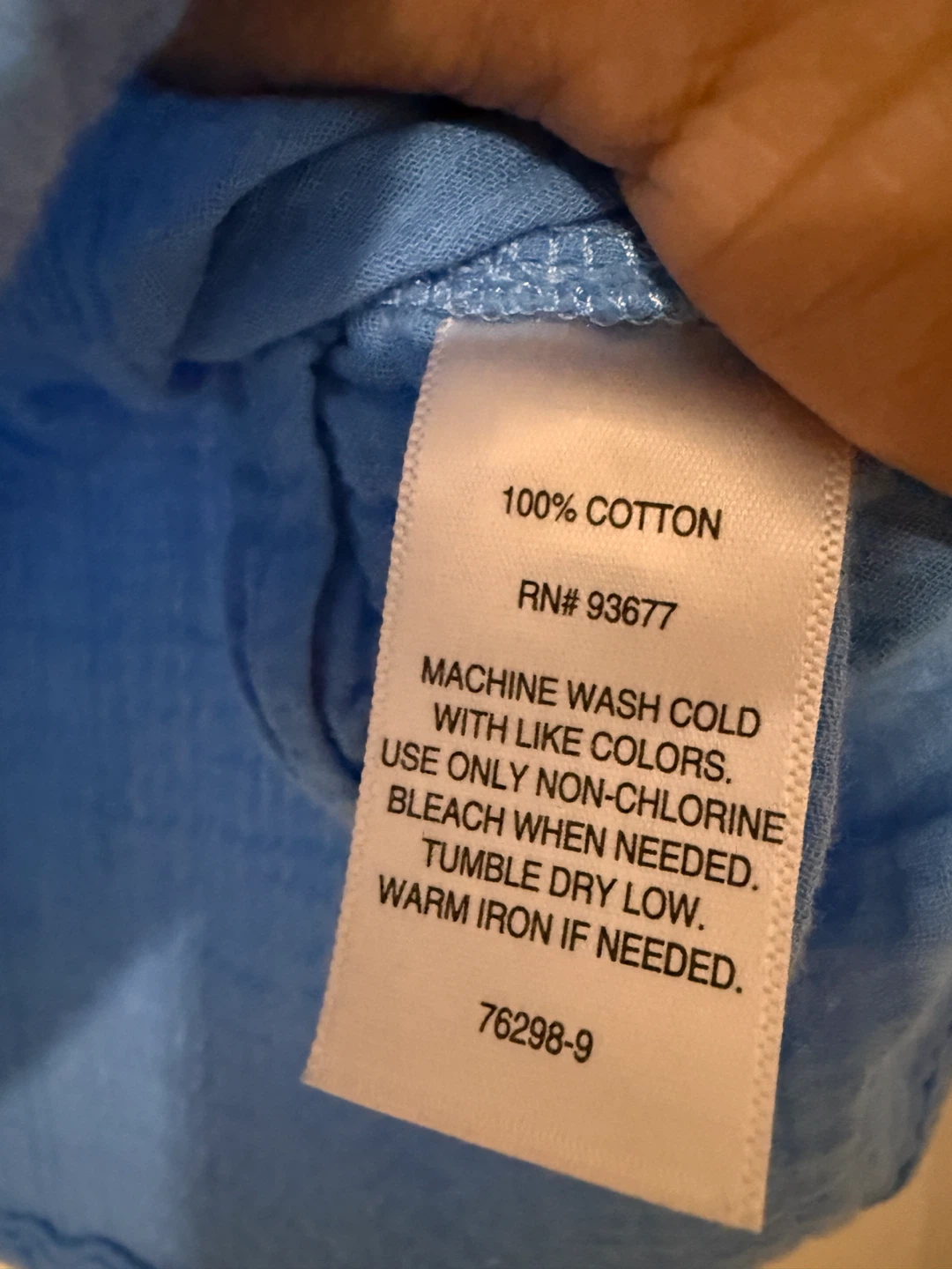 Liz Claiborne Blue Cotton Top - photo 3