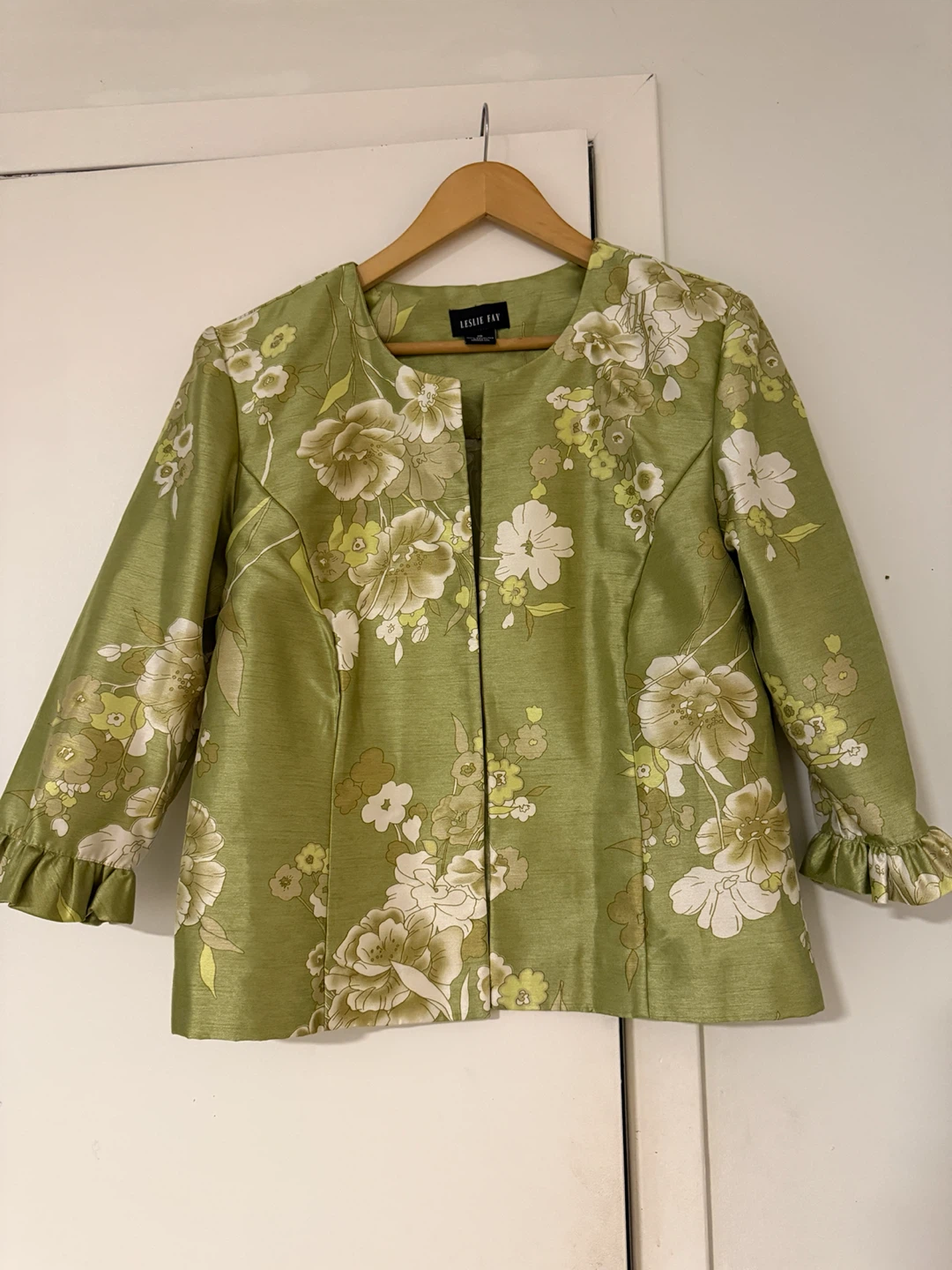 Leslie Fay Women's Floral Blazer Jacket Size 10