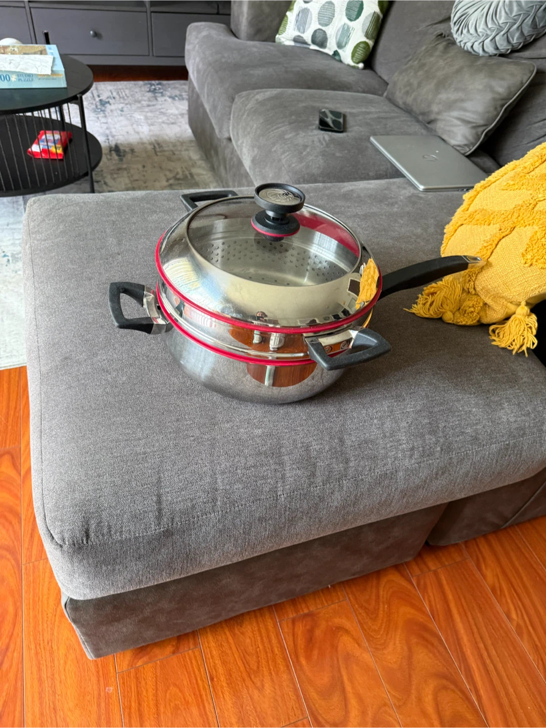 Stainless Steel Steamer Pot with Lid - photo 2
