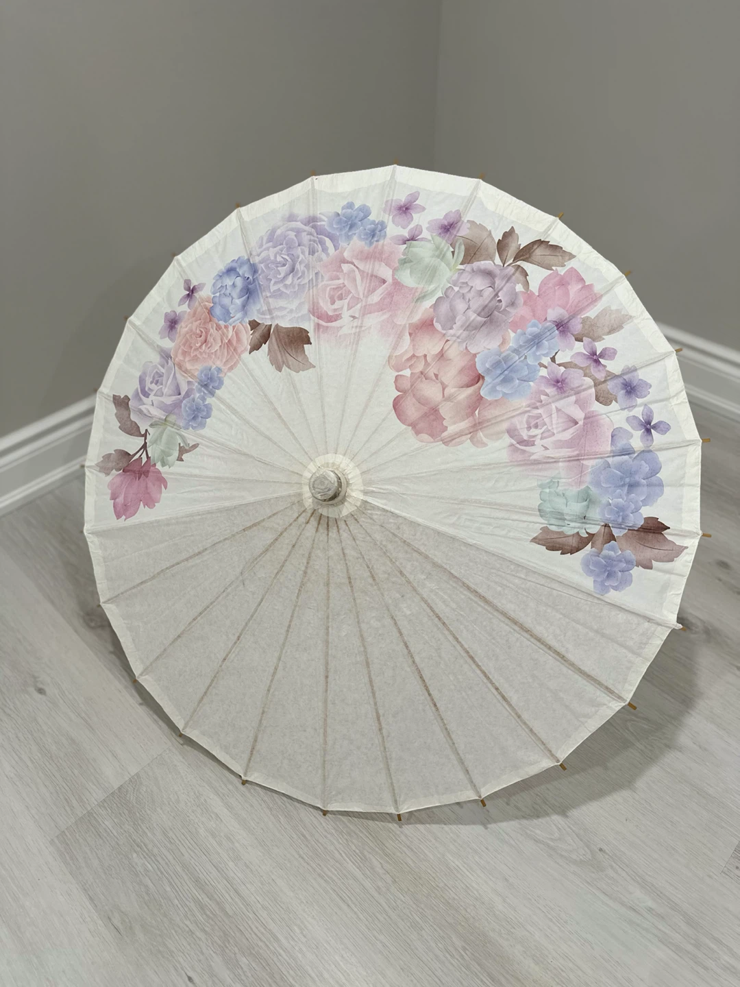 Weddingstar Vintage Floral Print Parasol