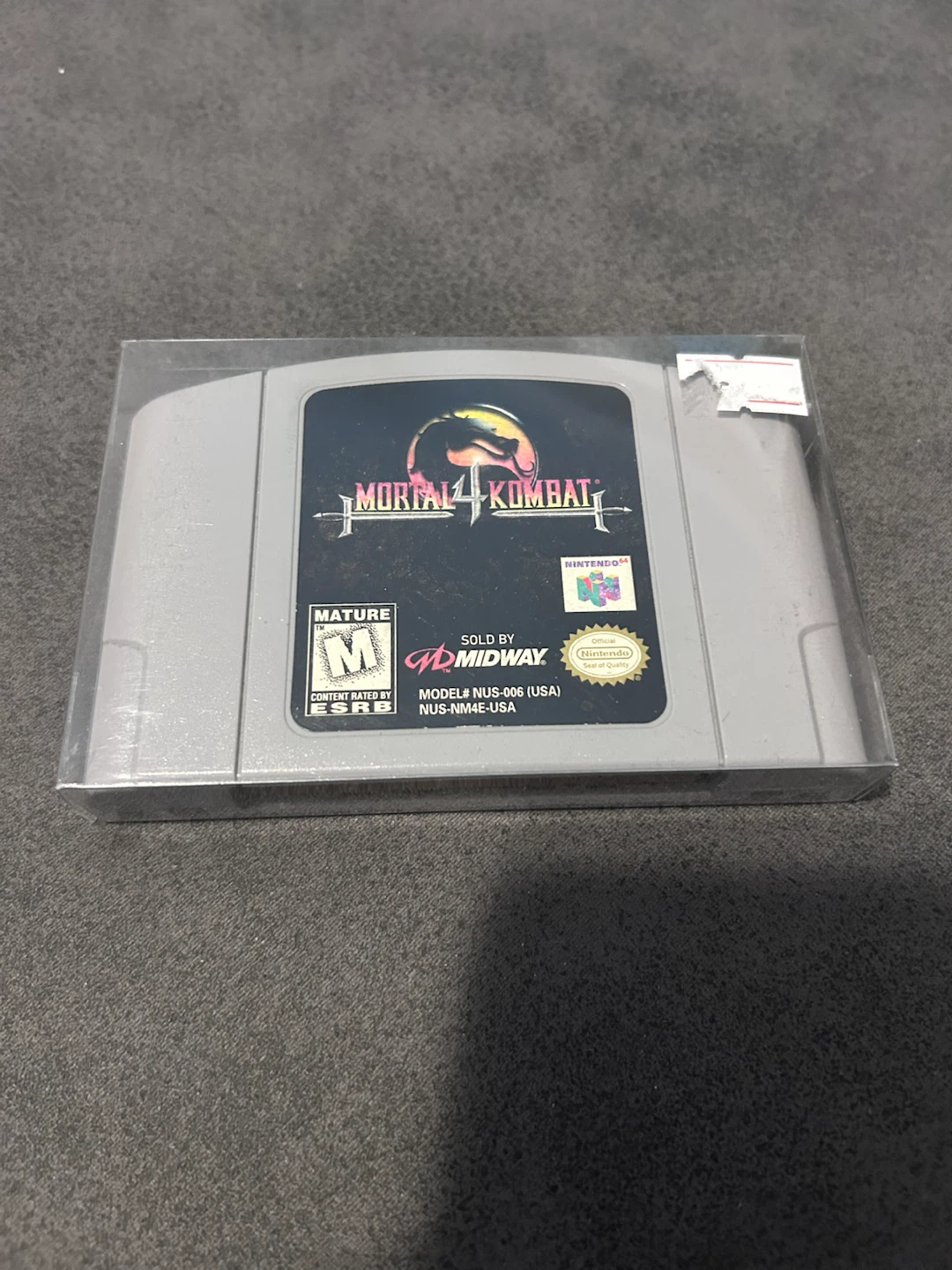 Mortal Kombat 4 Nintendo 64 Game Cartridge