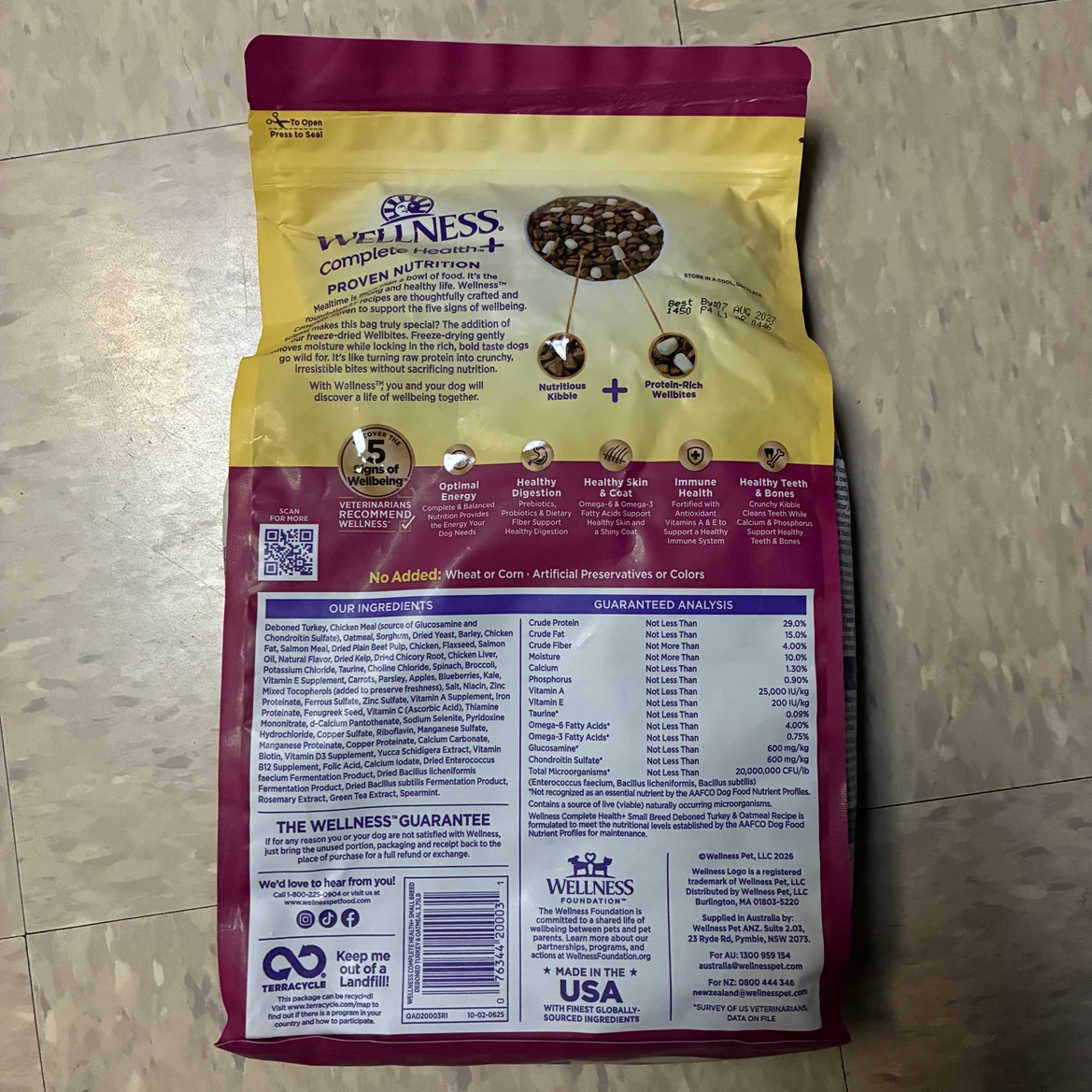 Free Wellness Complete Health Small Breed Dog Food - photo 2