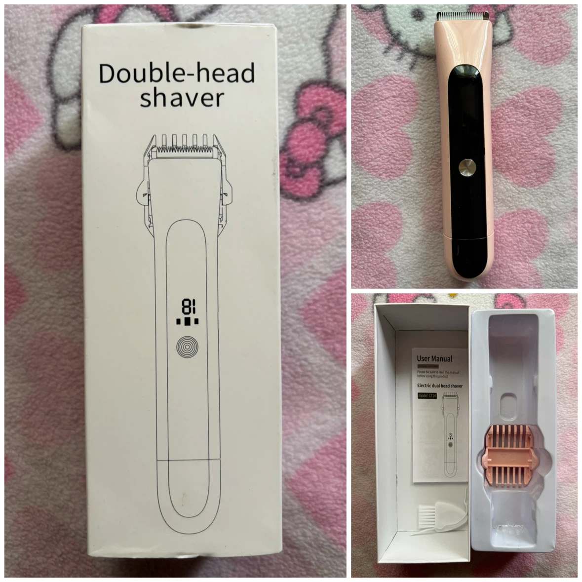 Electric Dual-Head Shaver - *Pink*