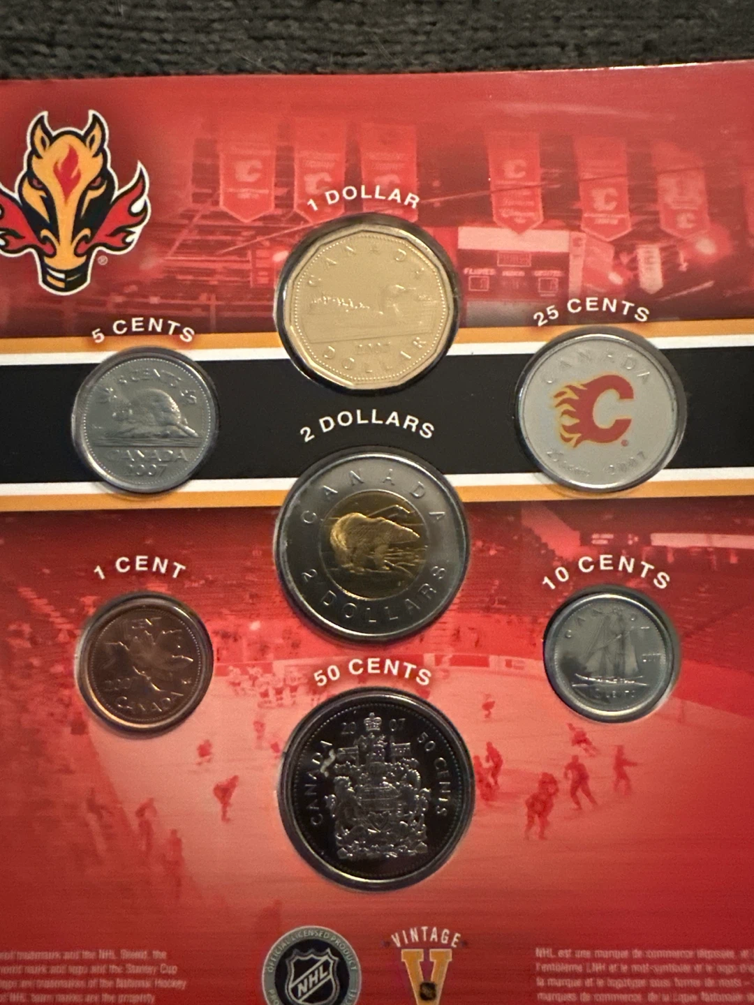 Calgary Flames 2006-2007 Coin Set