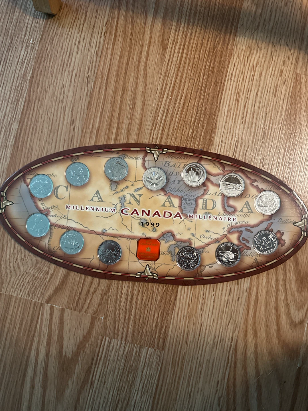 Canada Millennium Coin Collection Display 1999