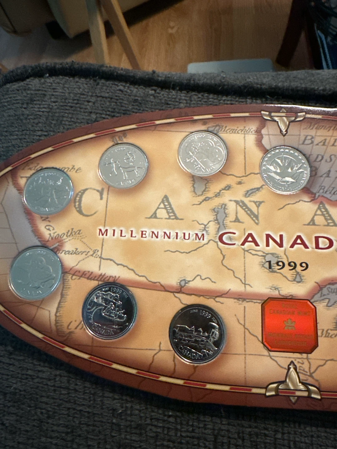 Canada Millennium Coin Collection Display 1999 - photo 3