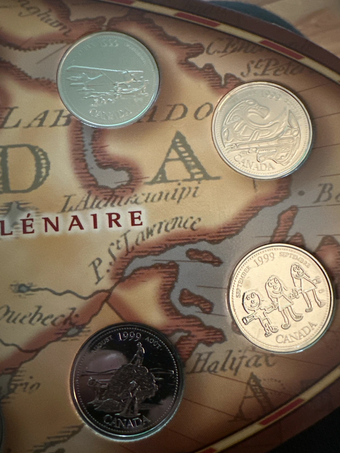 Canada Millennium Coin Collection Display 1999 - photo 5
