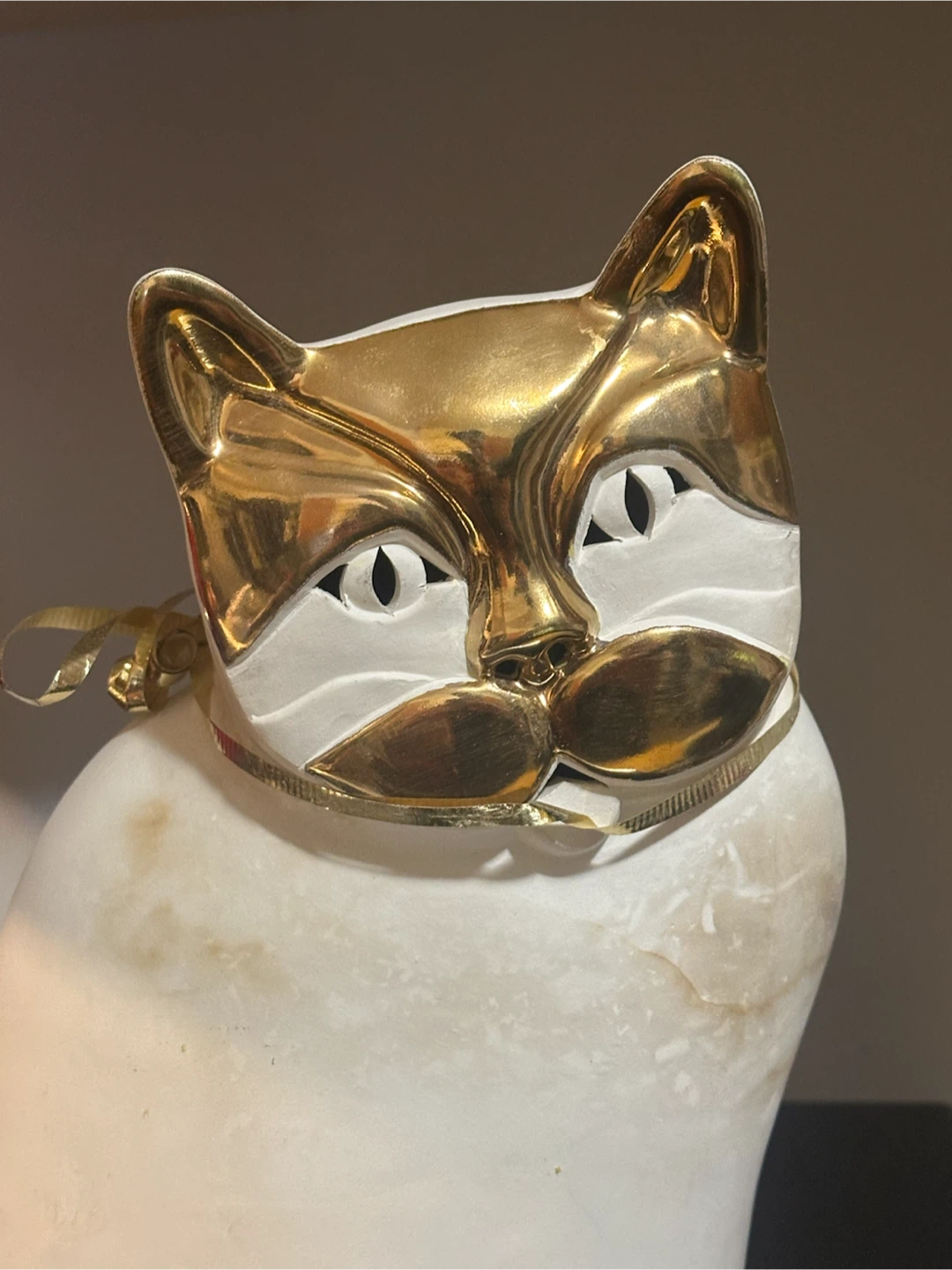 Pauline Pelletier 24k Gold Lustre Ceramic Cat - photo 2