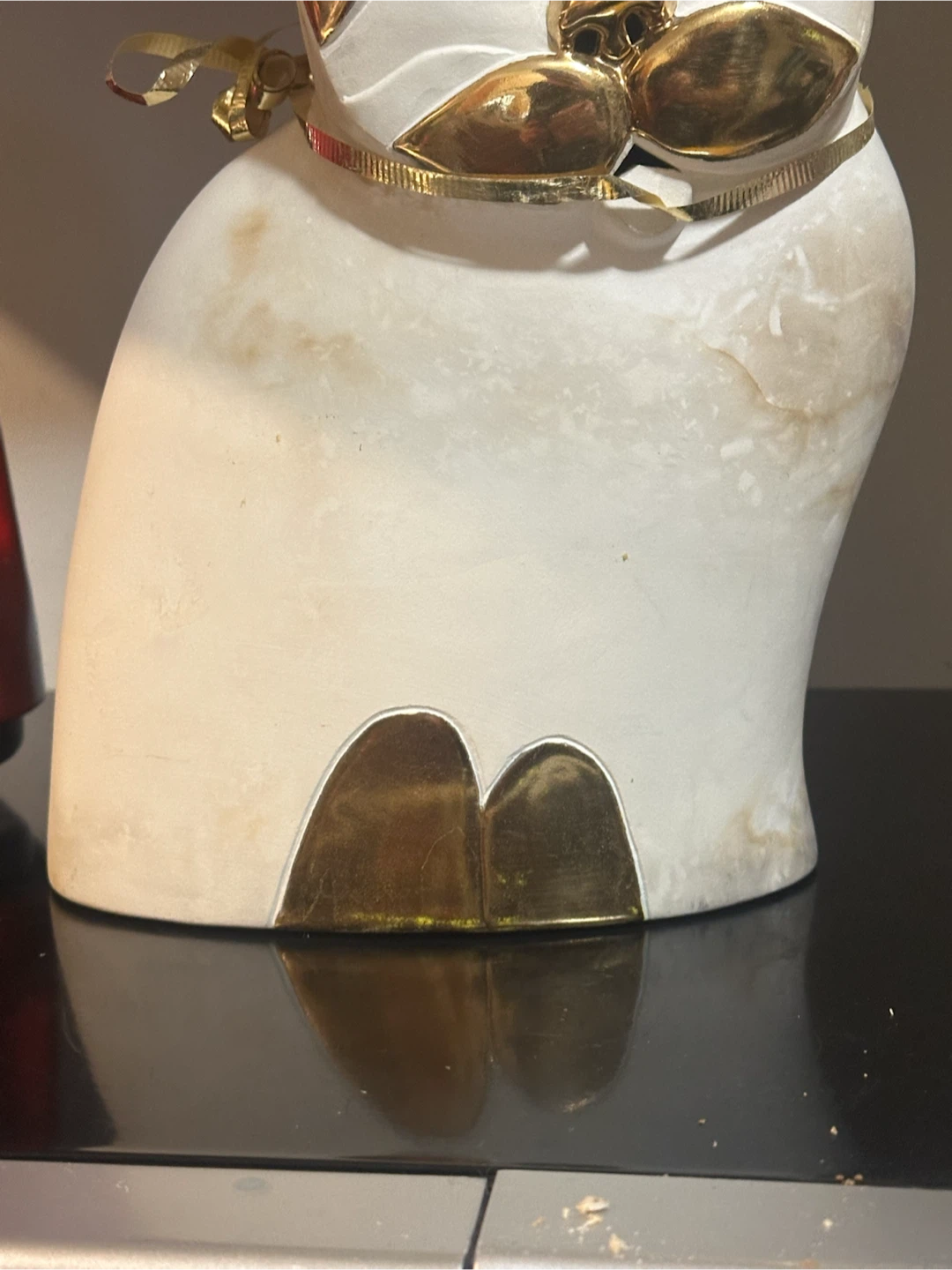 Pauline Pelletier 24k Gold Lustre Ceramic Cat - photo 3