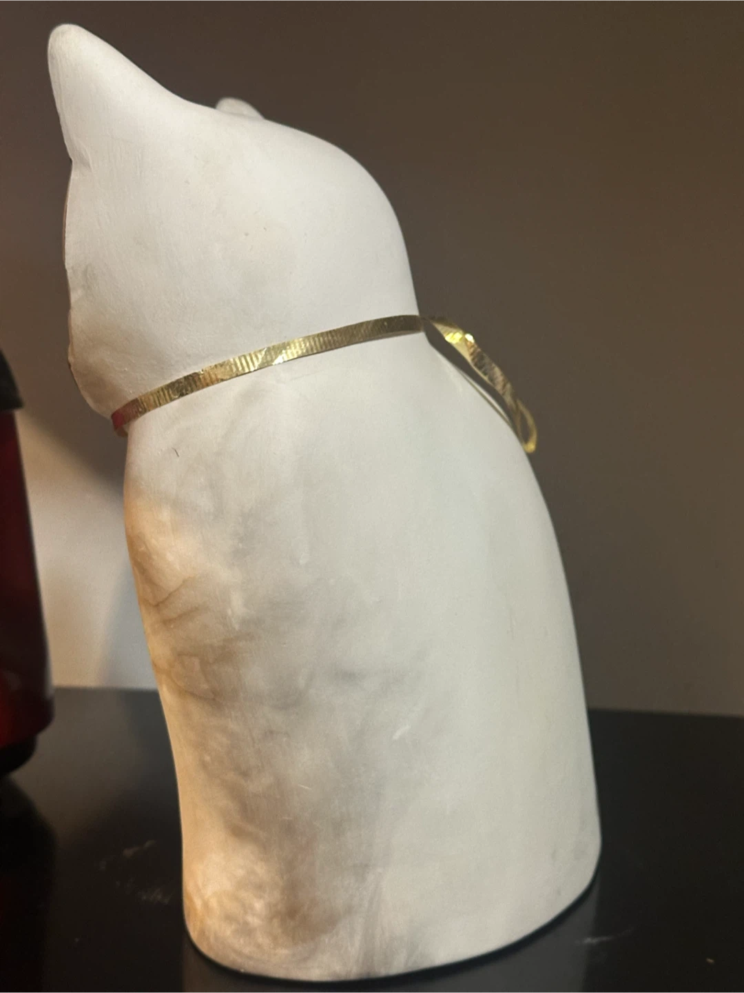 Pauline Pelletier 24k Gold Lustre Ceramic Cat - photo 4