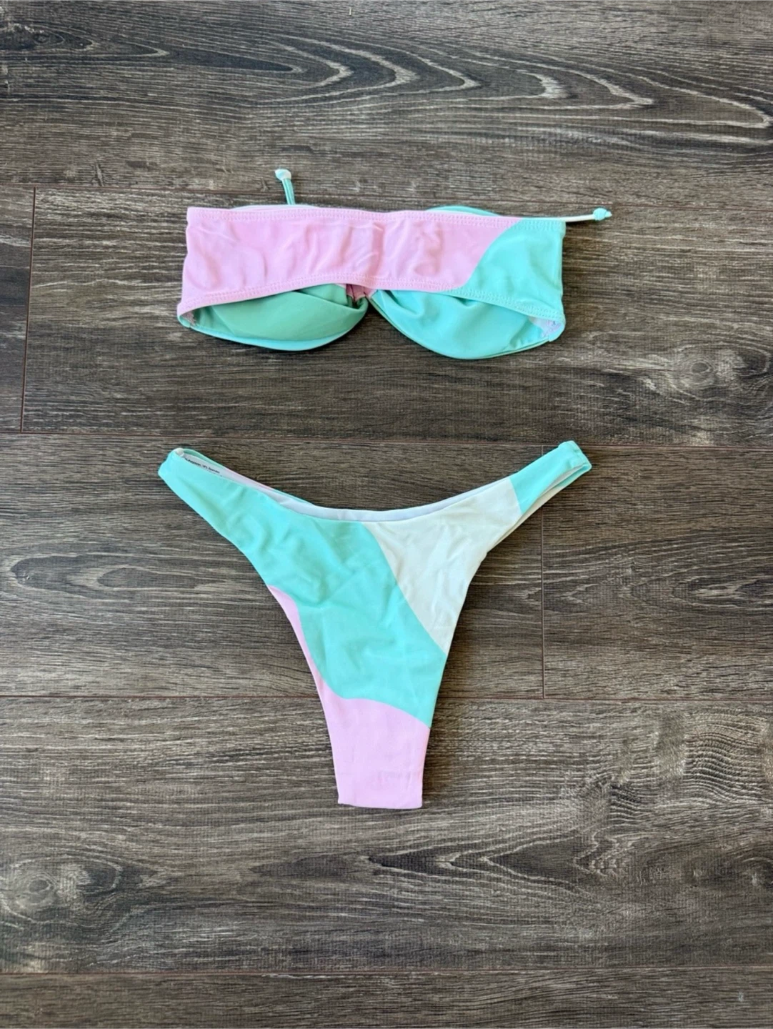 New padded Bandeau Bikini set size small - photo 2