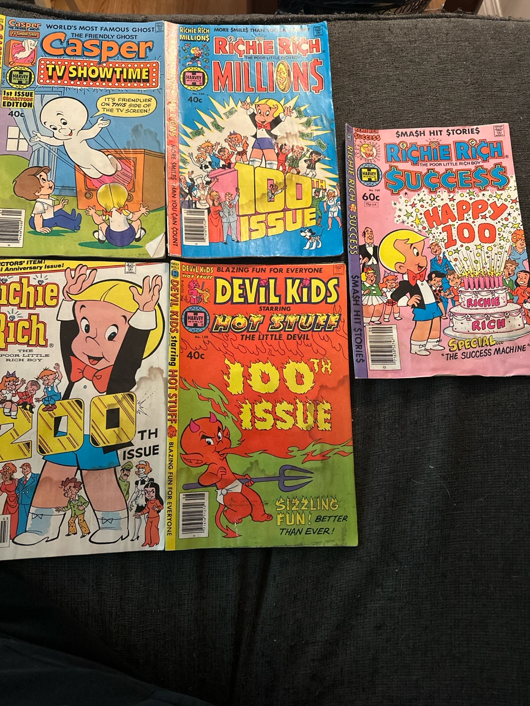 Collection of Richie Rich and Casper Comic Books