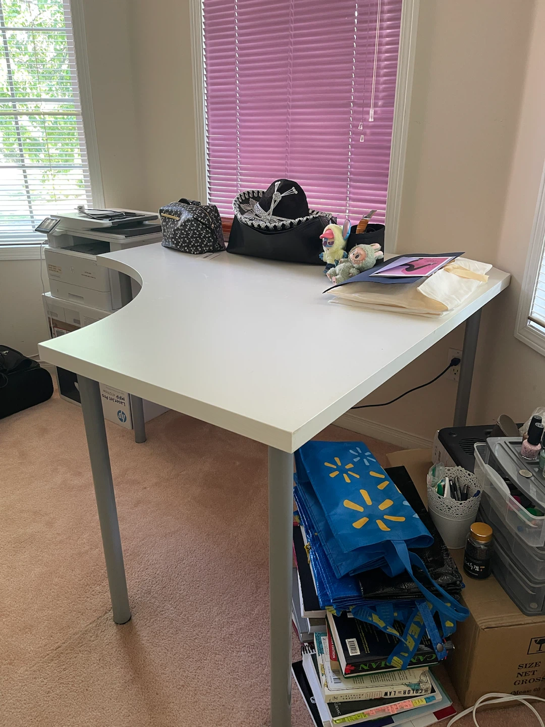White Corner Desk - photo 2