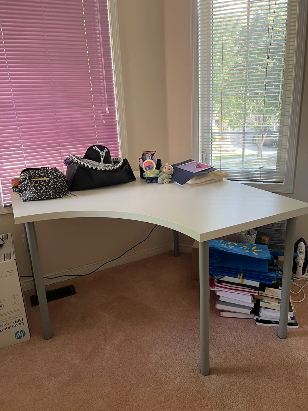 White Corner Desk - photo 3