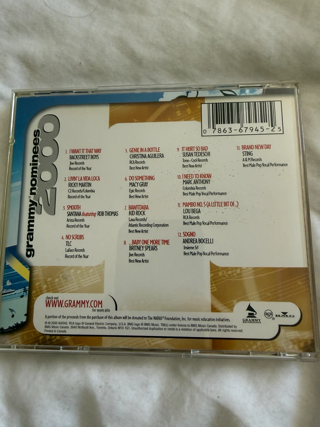 Grammy Nominees 2000 CD - photo 3