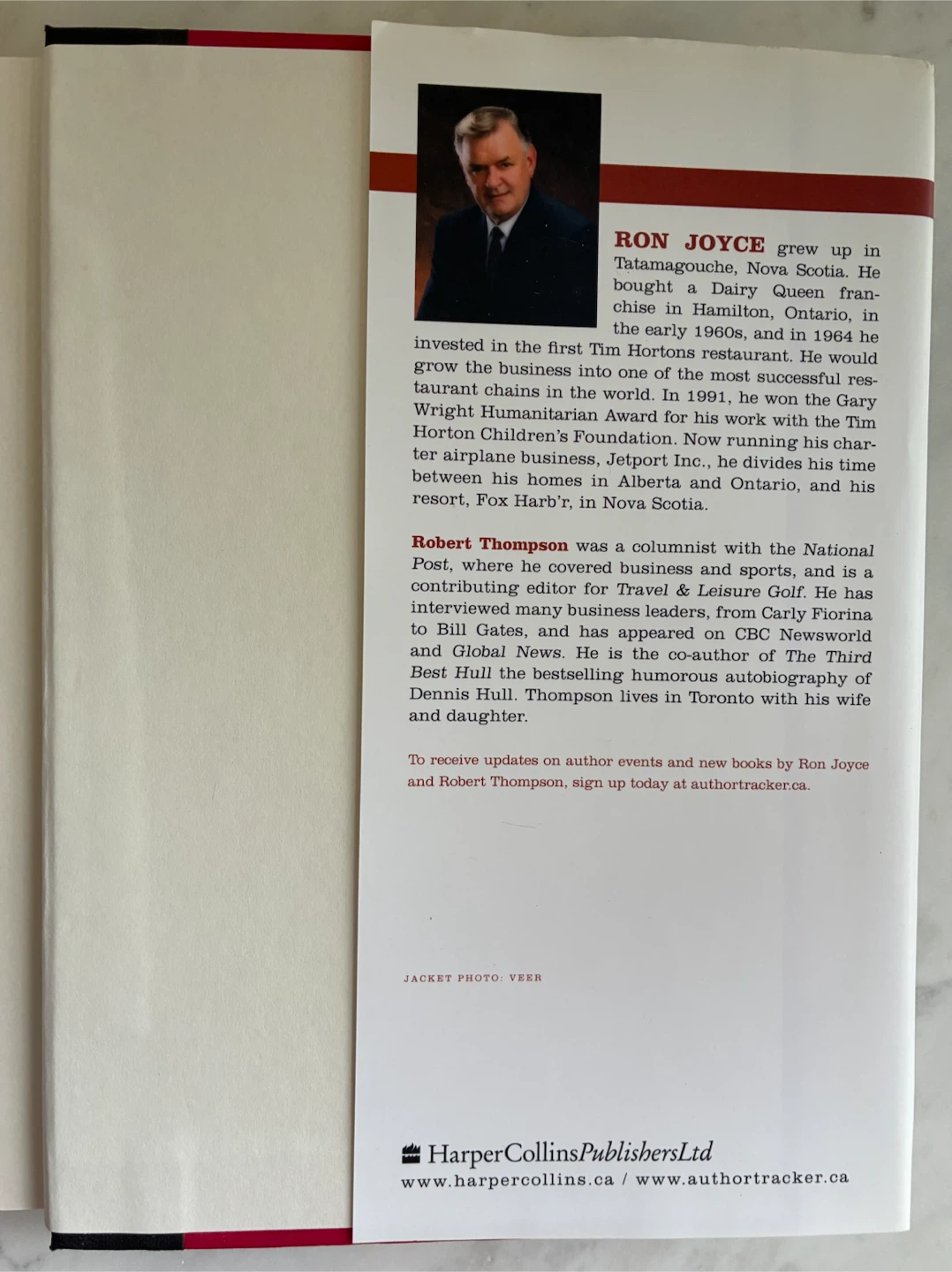 Hardcover: Always Fresh:  Story of Tim Hortons by Ron Joyce Book - photo 4