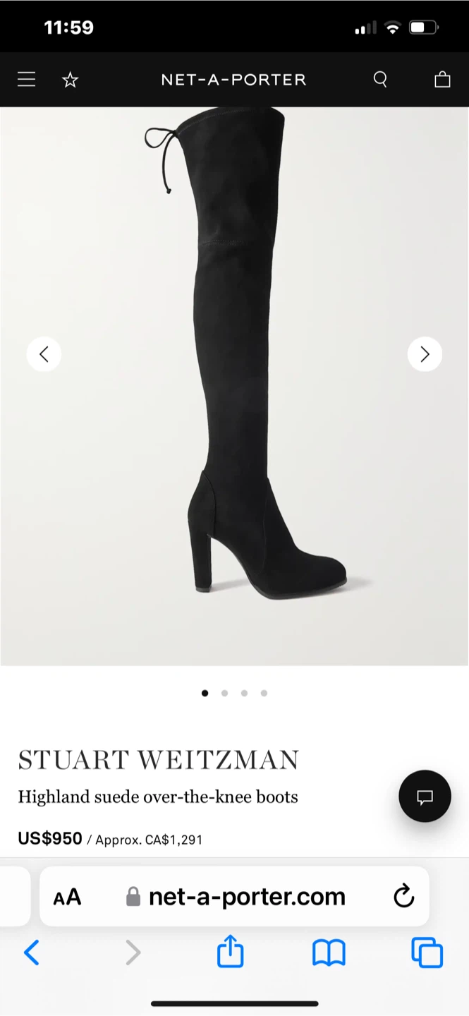 Stuart Weitzman Highland Suede Over-the-Knee Boots - photo 3