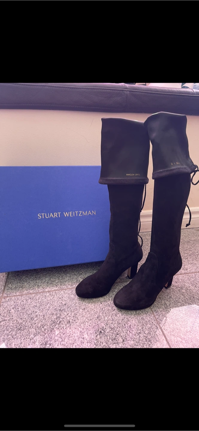 Stuart Weitzman Highland Suede Over-the-Knee Boots - photo 4