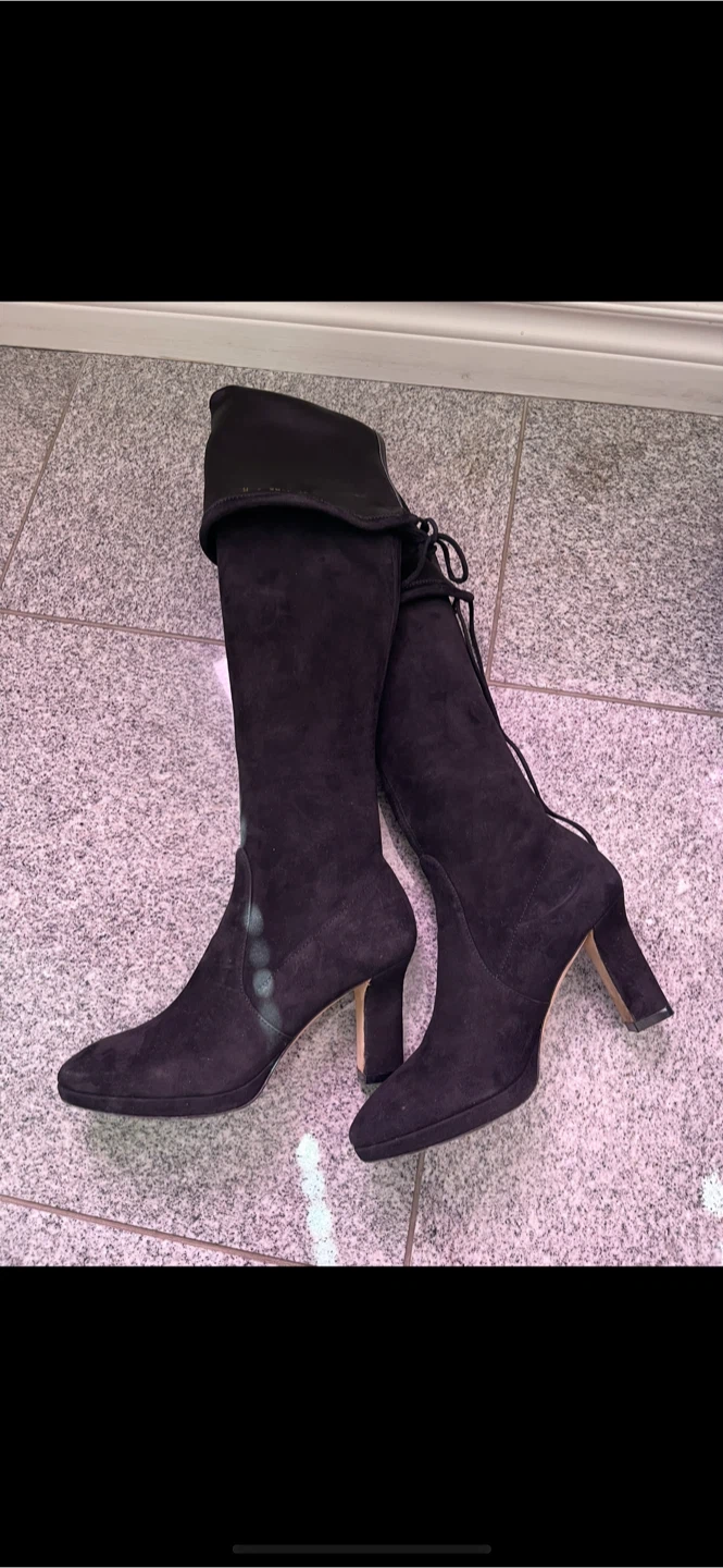 Stuart Weitzman Highland Suede Over-the-Knee Boots - photo 5