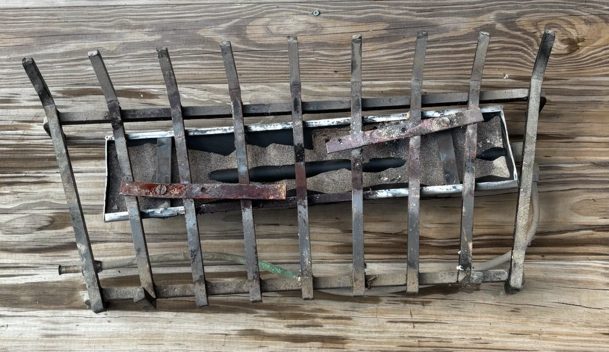 Gas Fireplace Log Set with Grate and Burner set