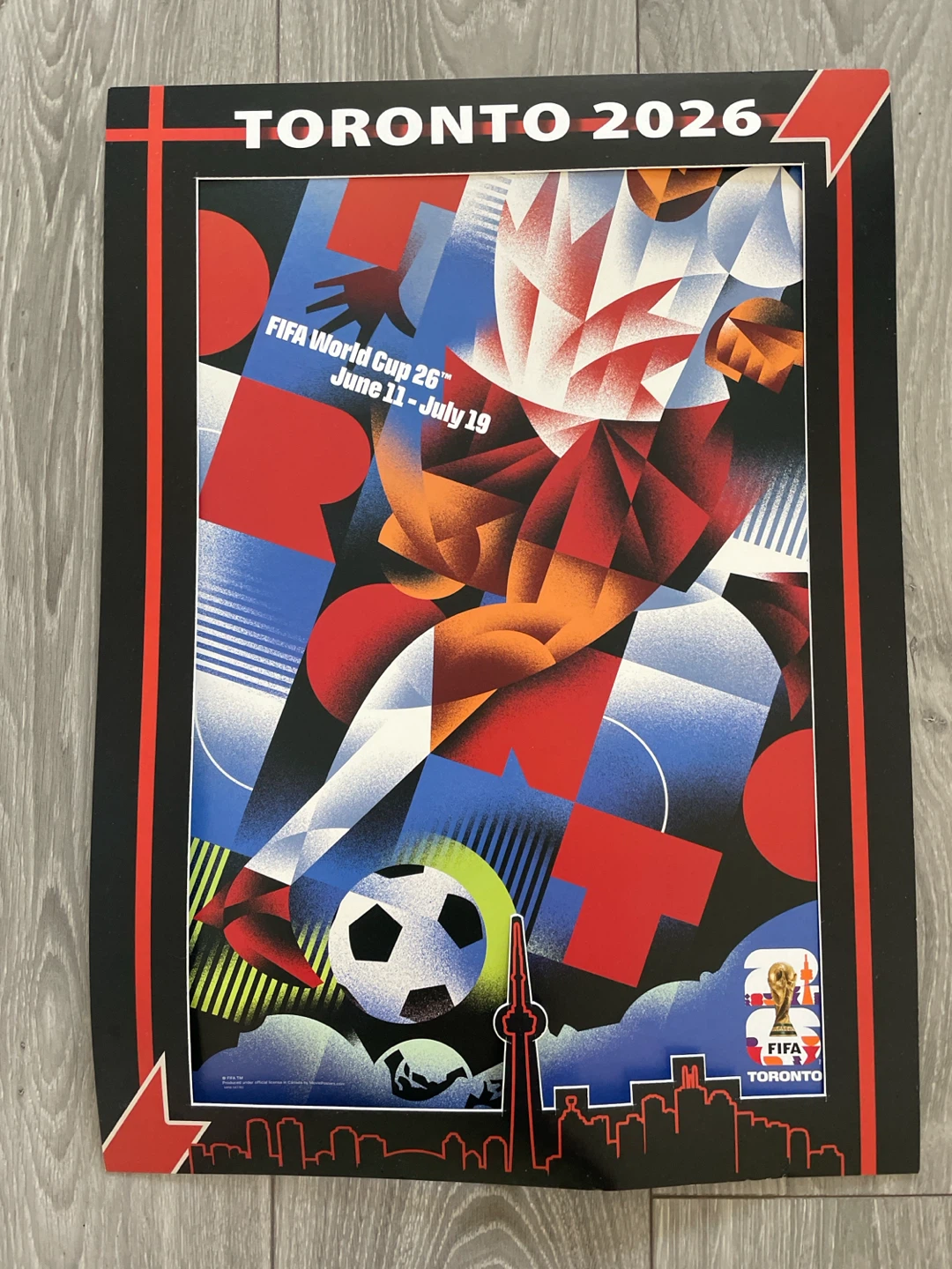 Toronto 2026 FIFA World Cup Poster 16x22"