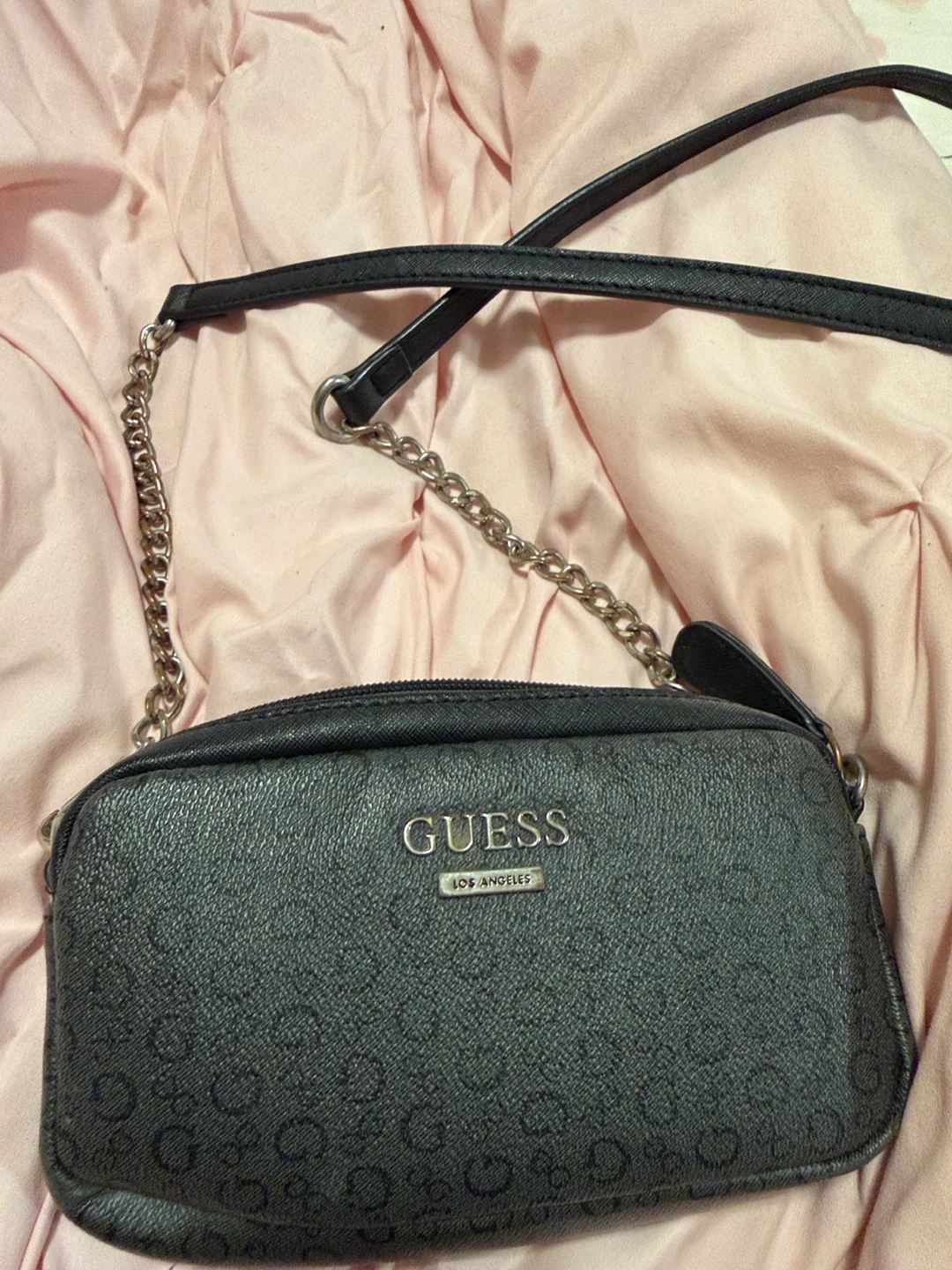GUESS Black Monogram Crossbody Bag - photo 2