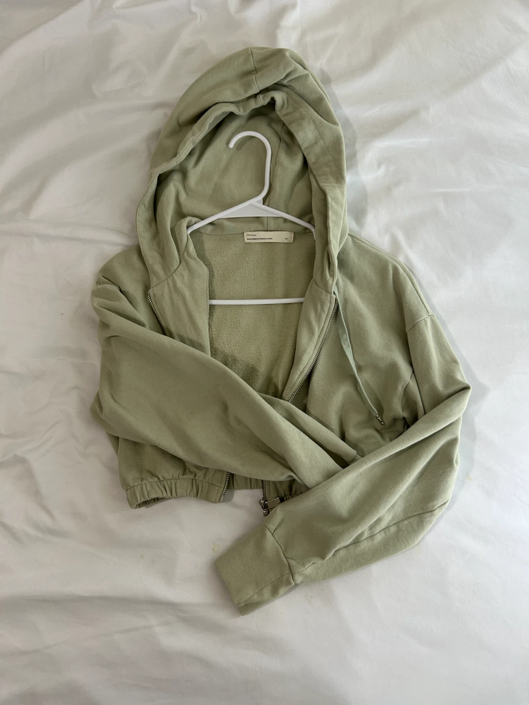 Oak+ Fort Cropped Zip-Up Hoodie - S
