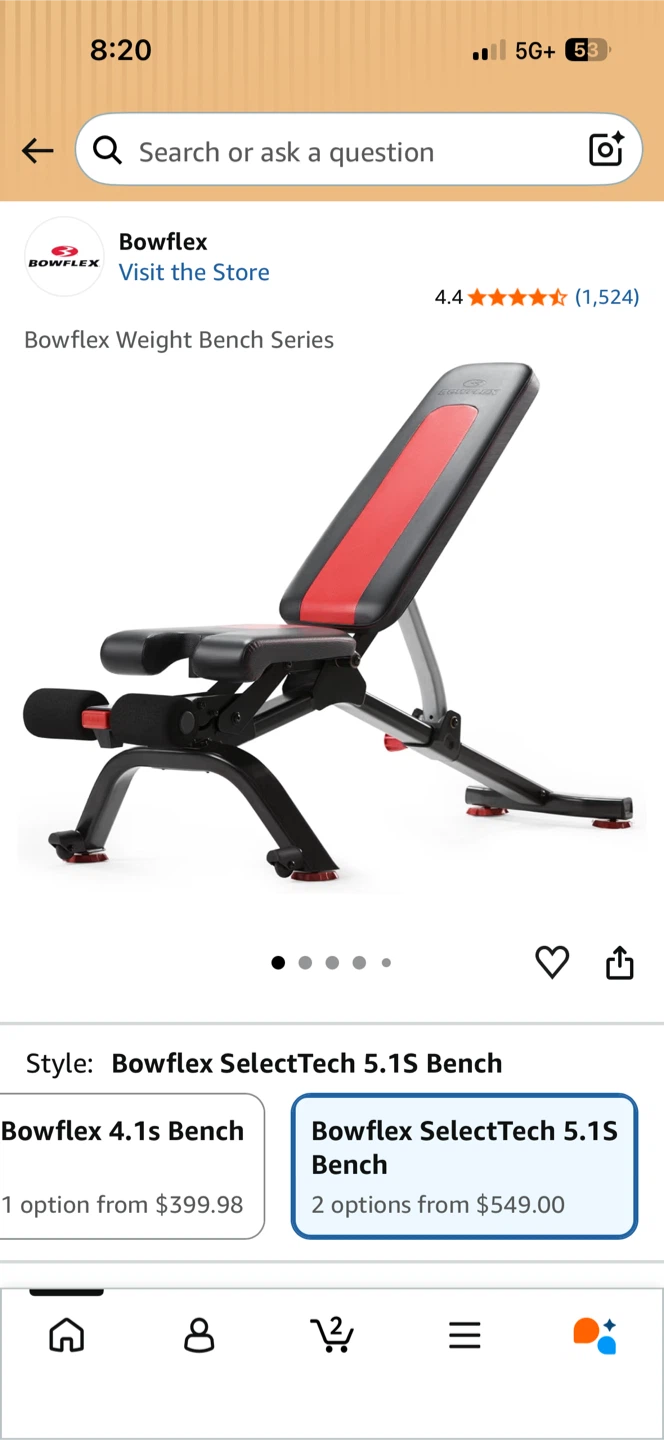 Bowflex Adjustable Weight Bench - photo 4