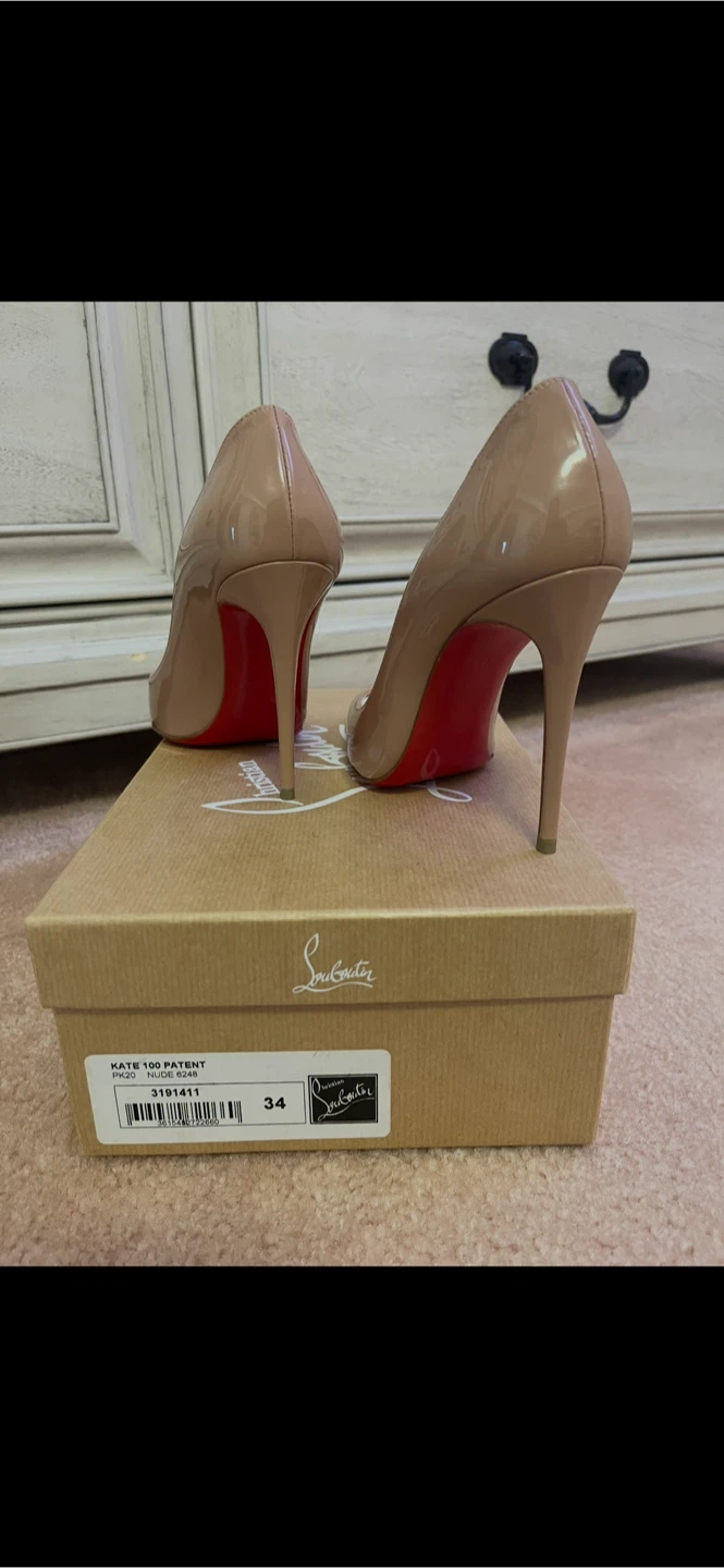 Christian Louboutin Kate 100 Patent Heels Size 34