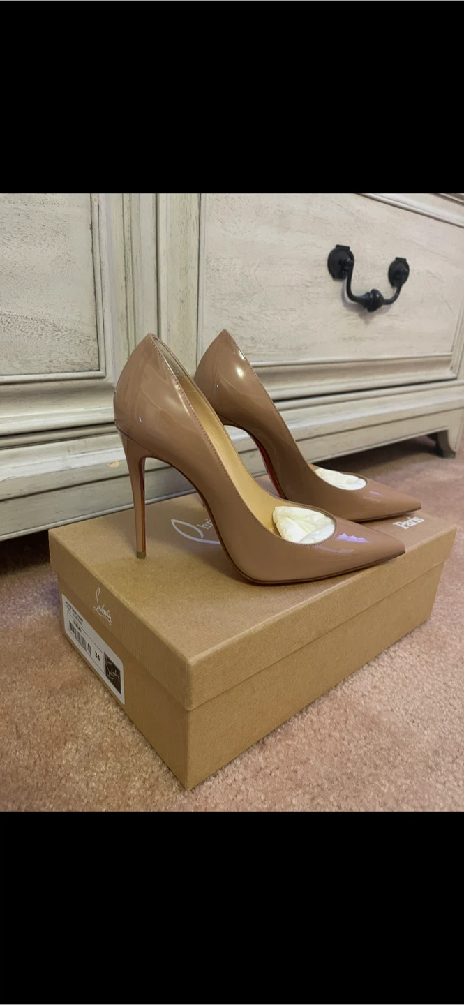 Christian Louboutin Kate 100 Patent Heels Size 34 - photo 3