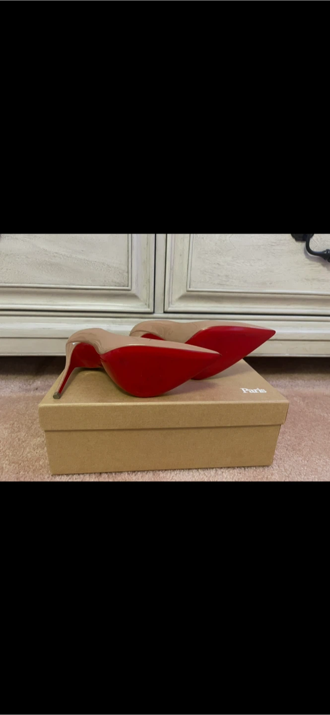 Christian Louboutin Kate 100 Patent Heels Size 34 - photo 4