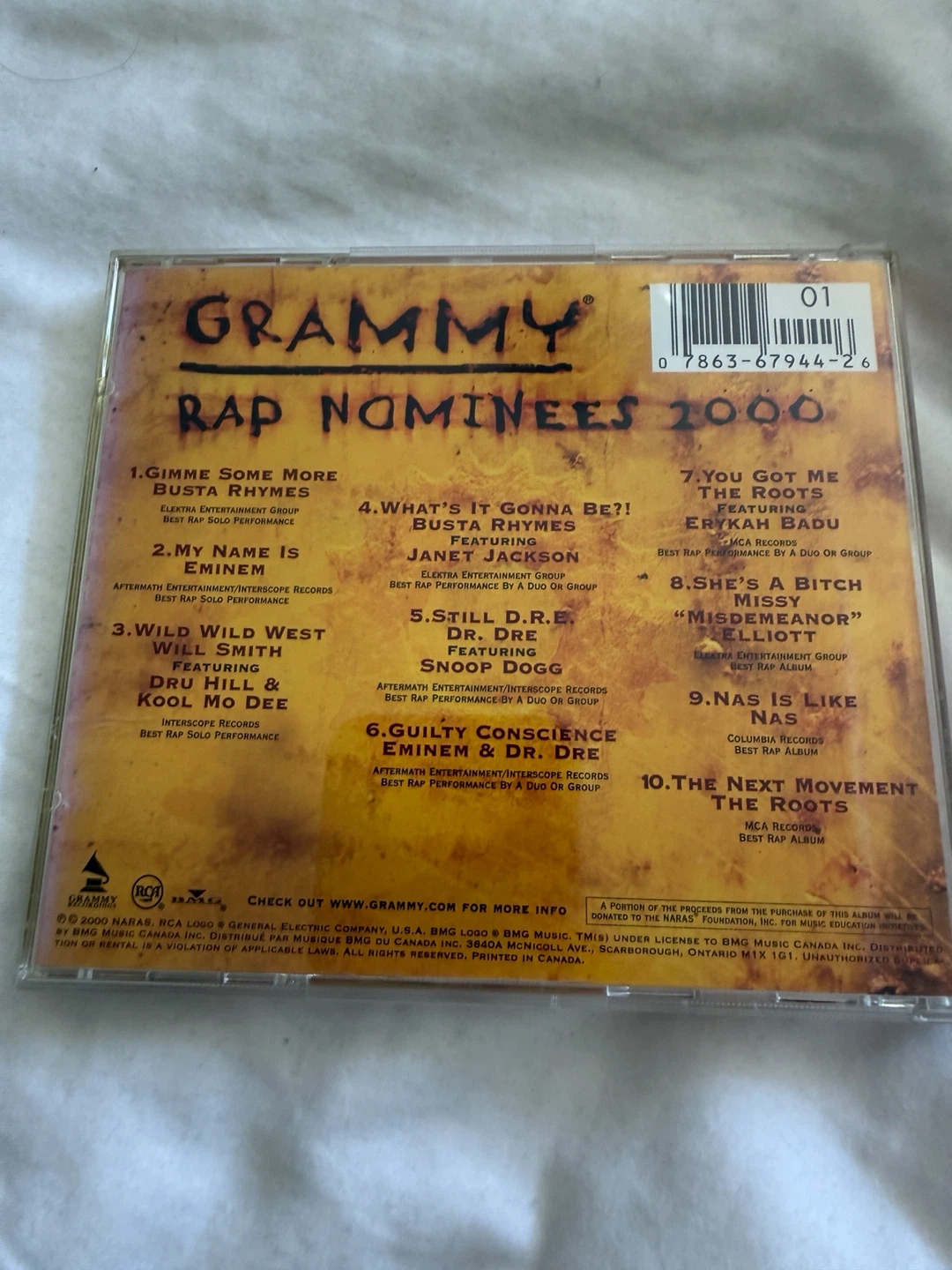 Grammy Rap Nominees 2000 CD - photo 2