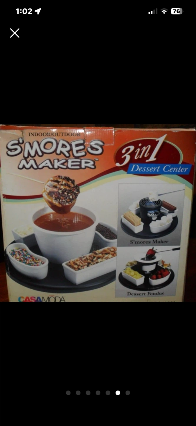 CasaModa 3-in-1 Indoor/Outdoor S'mores Maker Dessert Center - photo 2