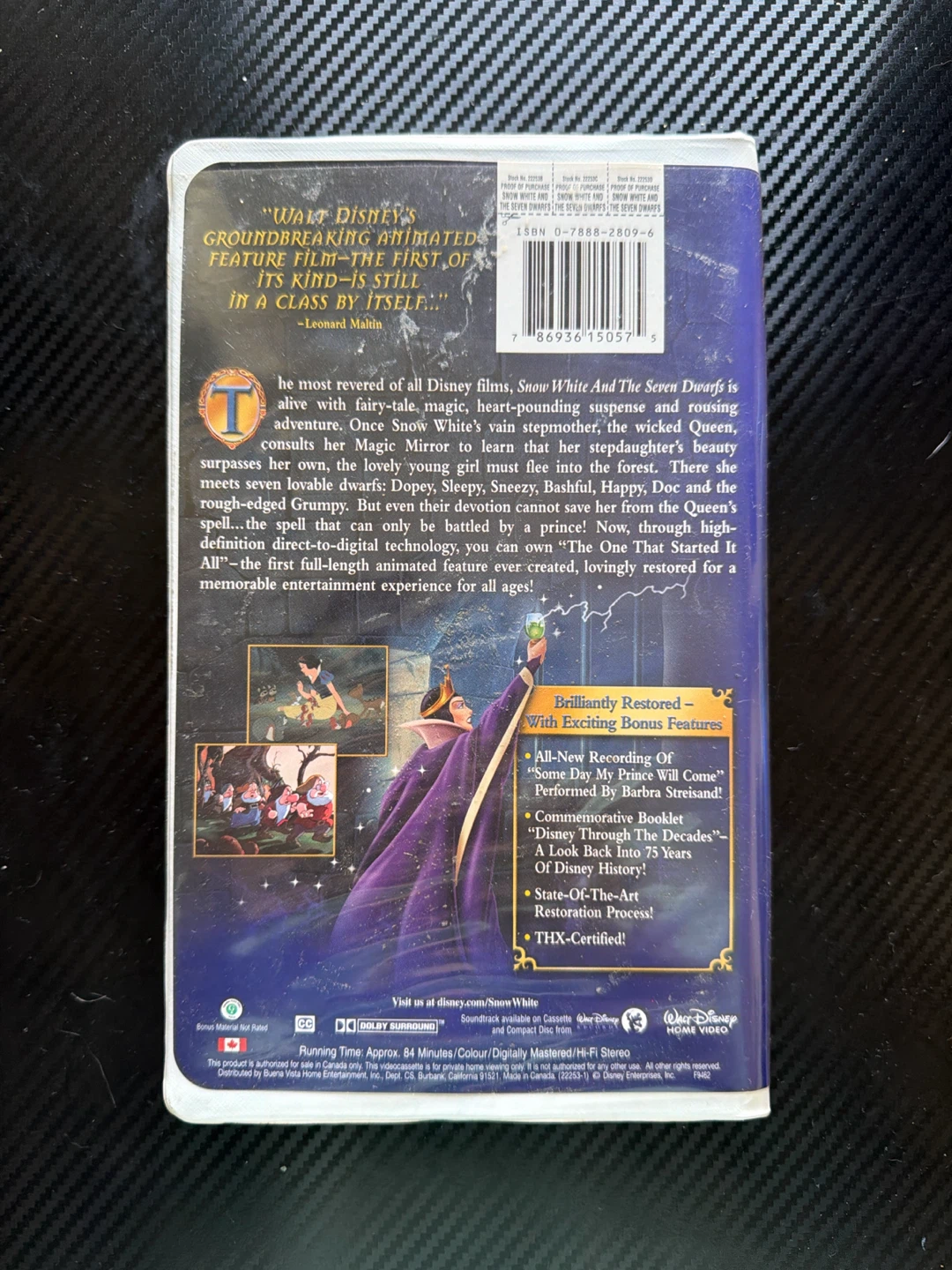 Disney's Snow White and the Seven Dwarfs VHS - photo 2