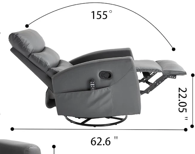 Gray Recliner Massage Chair - photo 5