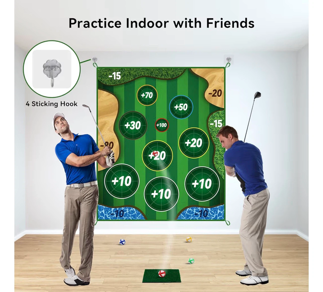 MGVK Golf Game Mat - Indoor Chipping Practice - photo 3