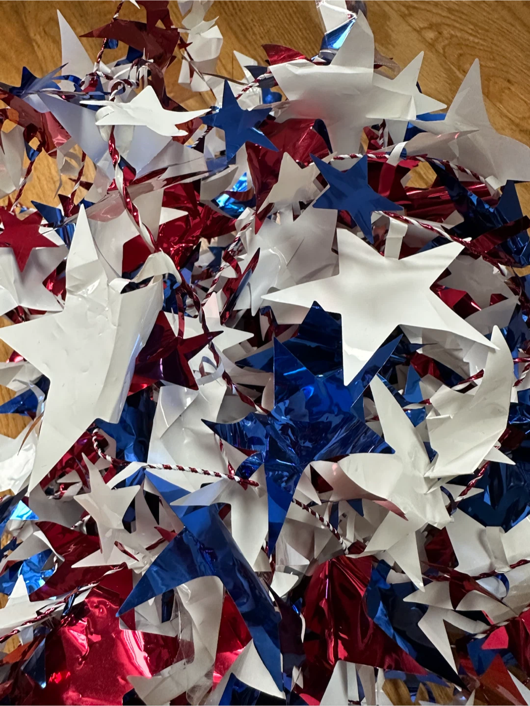 Red, White, and Blue Star Garland - photo 2