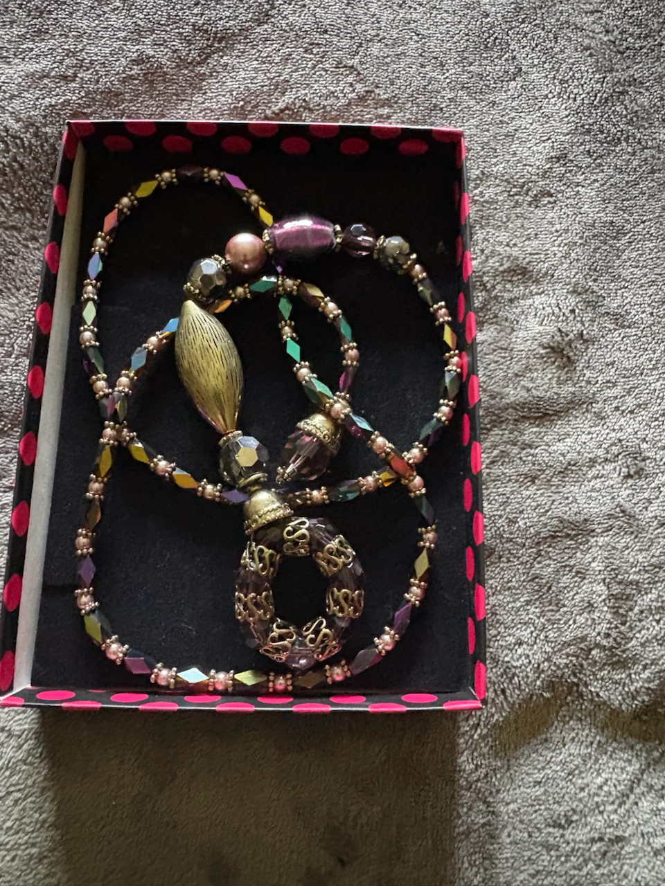 Beaded Lariat Necklace with Tassel - photo 2
