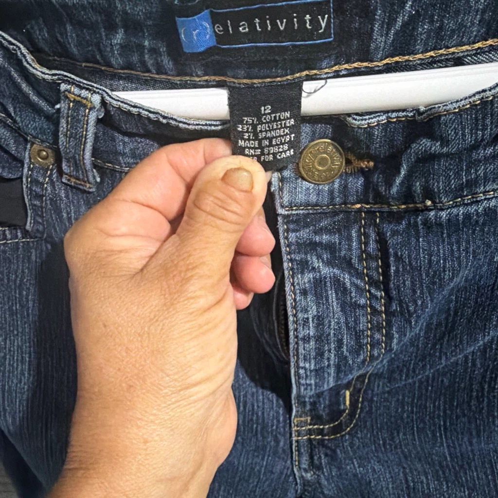 Relativity Women's Blue Denim Jeans Size 12 - photo 3
