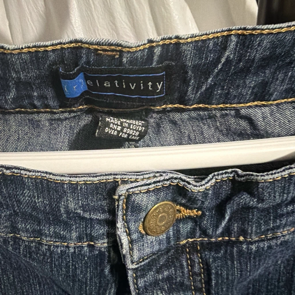 Relativity Women's Blue Denim Jeans Size 12 - photo 5