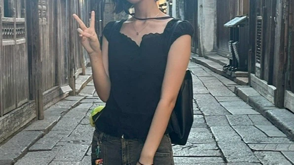Black Eyelet Button-Up Top (available until August) - photo 2